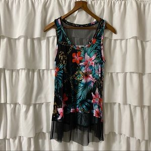 Floral Jennifer Lopez Sleeveless Top